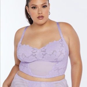 SAVAGE X FENTY Floral Glow Lace Bustier